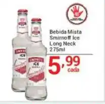 X Supermercados Bebida Mista Smirnoff Ice Long Neck oferta