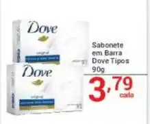 X Supermercados Sabonete em Barra Dove Tipos oferta