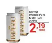 X Supermercados Cerveja Império Puro Malte Lata oferta