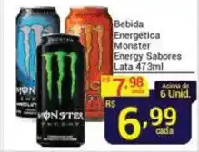 X Supermercados Bebida Energética Monster Energy Sabores Lata oferta