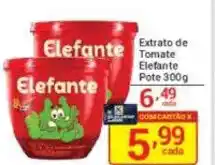 X Supermercados Extrato de Tomate Elefante Pote oferta