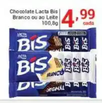 X Supermercados Chocolate Lacta Bis | Branco ou ao Leite oferta