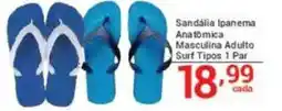 X Supermercados Sandália Ipanema Anatomica Masculina Adulto Surf Tipos 1 Par oferta
