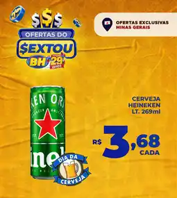 Supermercados BH CERVEJA HEINEKEN LT. oferta