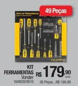 Milium Kit ferramentas Vonder oferta