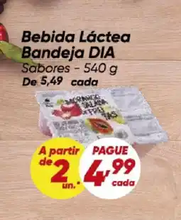 Dia Bebida Láctea Bandeja DIA Sabores oferta