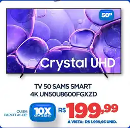 DB Supermercados Tv 50 Samsung smart 4K UN50U8600FGXZD oferta