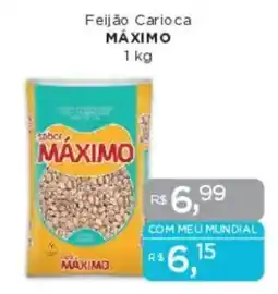 Supermercados Mundial Feijão Carioca MÁXIMO oferta