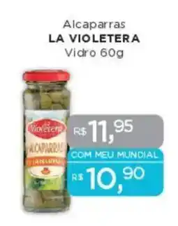 Supermercados Mundial Alcaparras LA VIOLETERA Vidro oferta