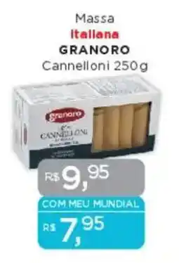Supermercados Mundial Massa Itallana GRANORO Cannelloni oferta