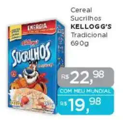 Supermercados Mundial Cereal Sucrilhos KELLOGG'S Tradicional oferta
