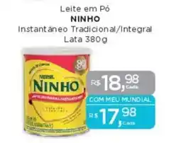 Supermercados Mundial Leite em Pó NINHO oferta
