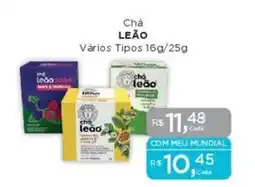 Supermercados Mundial Chá LEÃO oferta