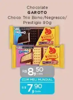 Supermercados Mundial Chocolate GAROTO oferta