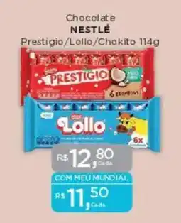 Supermercados Mundial Chocolate NESTLÉ oferta