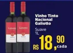 Supermercados Mateus Vinho Tinto Nacional Galiotto oferta