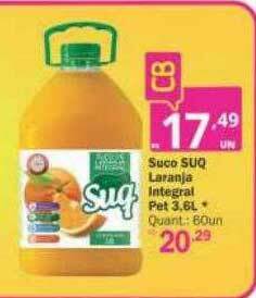 Althoff Supermercados Suco Suq Laranja Integral oferta