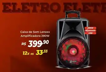 Atakarejo Caixa De Som Lenoxx Amplificada 290w oferta