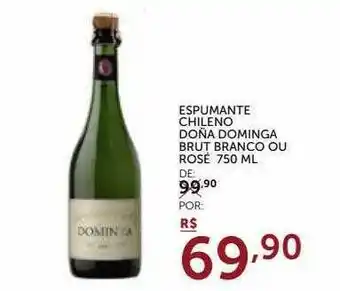 Super Nosso Espumante Chileno Doña Dominga Brut Branco Ou Rosé oferta
