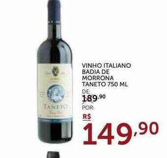 Super Nosso Vinho Italiano Badia De Morrona Taneto oferta