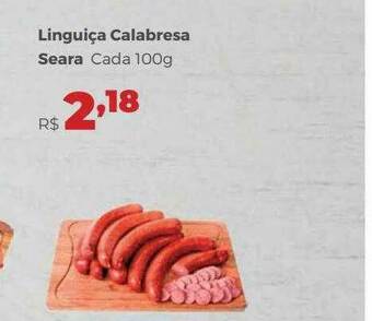 Villarreal Supermercados Linguiça Calabresa Seara oferta