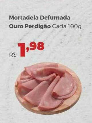 Villarreal Supermercados Mortadela Defumada Ouro Perdigão oferta