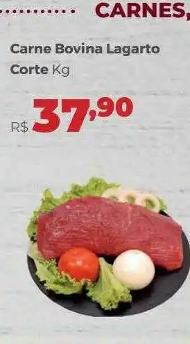 Villarreal Supermercados Carne Bovina Lagarto Corte Kg oferta