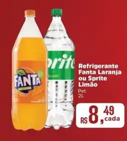 Supermercados Mateus Refrigerante Fanta Laranja ou Sprite Limão oferta