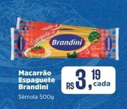 Supermercados Mateus Macarrão Espaguete Brandini oferta