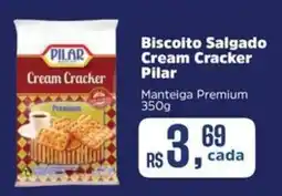 Supermercados Mateus Biscoito Salgado Cream Cracker Pilar oferta