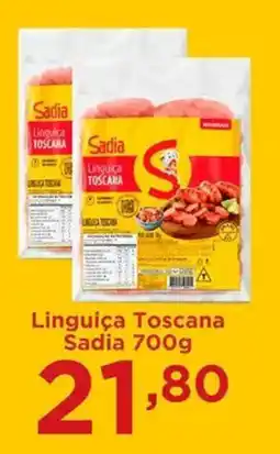 Confiança Supermercados Linguiça Toscana Sadia oferta