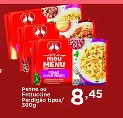 Confiança Supermercados Penne ou Fettuccine Perdigão tipos oferta