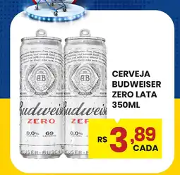 Rede Econômica de Supermercados Cerveja budweiser zero lata oferta