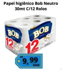 Supermercados Pague Menos Papel higiênico Bob Neutro 30mt oferta
