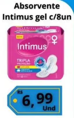 Supermercados Pague Menos Absorvente Intimus gel oferta
