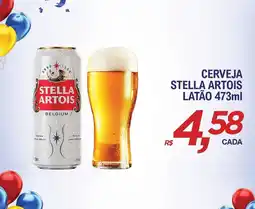 Supermercados BH Cerveja puro malte stella artois latão oferta