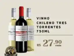 Empório Bahamas VINHO CHILENO TRES TORRENTES oferta