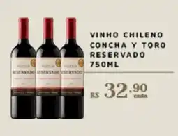 Empório Bahamas Vinho chileno concha y toro reservado oferta