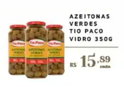 Empório Bahamas Azeitonas verdes tio paco vidro oferta