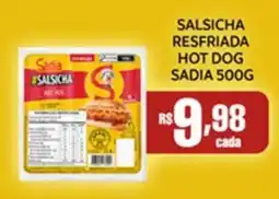 Empório Bahamas Salsicha resfriada hot dog sadia oferta