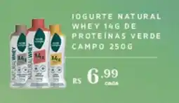 Empório Bahamas Iogurte natural whey 14g de proteínas verde campo oferta