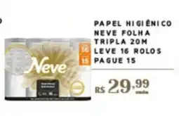 Empório Bahamas Papel higiênico neve folha tripla 20m oferta