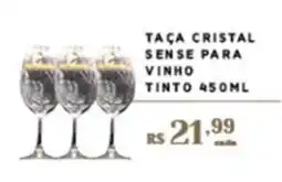 Empório Bahamas Taça cristal sense para vinho tinto oferta