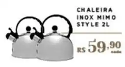 Empório Bahamas Chaleira inox mimo style oferta