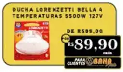 Empório Bahamas Ducha lorenzetti bella 4 temperaturas 5500w 127v oferta