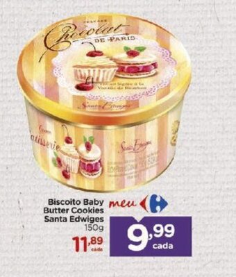 Carrefour Biscoito baby Butter Cookies Santa Edwiges 150g oferta