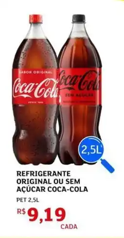 Assaí Atacadista Refrigerante original ou sem açúcar coca-cola oferta