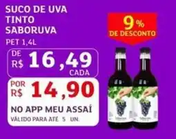 Assaí Atacadista Suco de uva tinto saboruva oferta