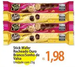 Atacadão Stick Wafer Recheado Ouro Branco/Sonho de Valsa oferta