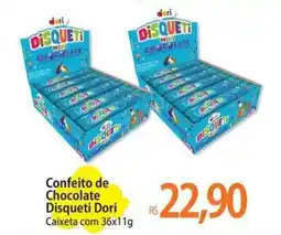 Atacadão Confeito de Chocolate Disqueti Dori Caixeta oferta
